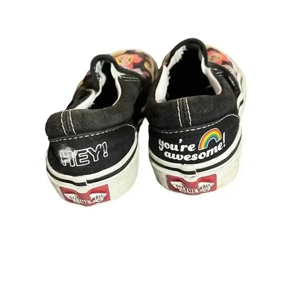 Vans Classic Slip-On Kids US 12 Multicolor Smiley Flower‎ Hey You're